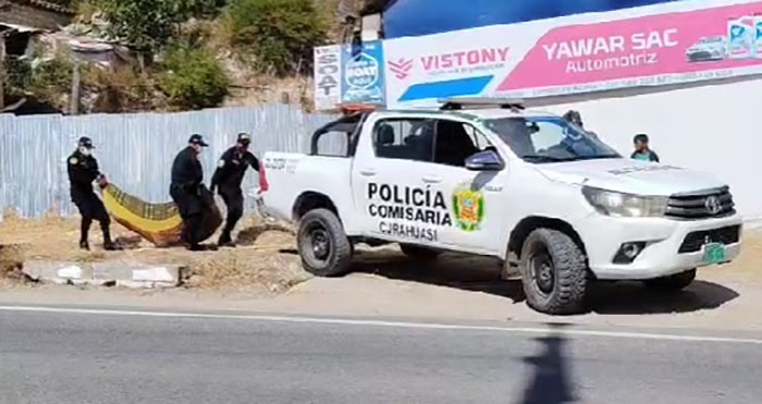 No identifican cadáver de indigente hallado en vía pública de Curahuasi
